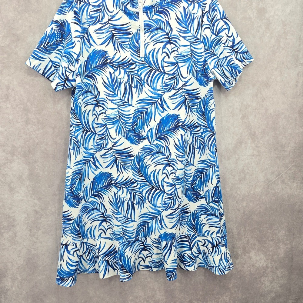 Tommy Bahama Resort Preppy Beach Golf Zip Y2K Tropical Vacation Sports Dress XL - Picture 5 of 8